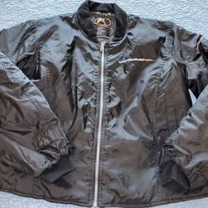 FIELDSHEER Jacket Women's Size 14 Black Zip Up Lined Motorcycle Biking